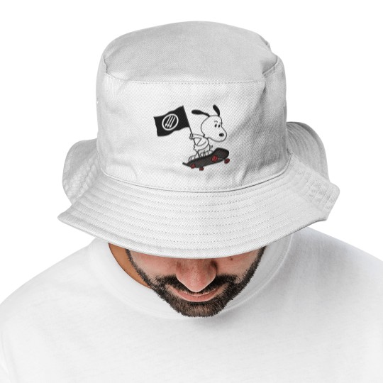 Discover Antifa anti-fascist dog Bucket Hats