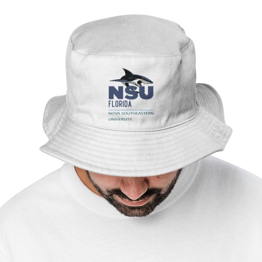 Discover Nova Southeastern University blue shark NSU Bucket Hats
