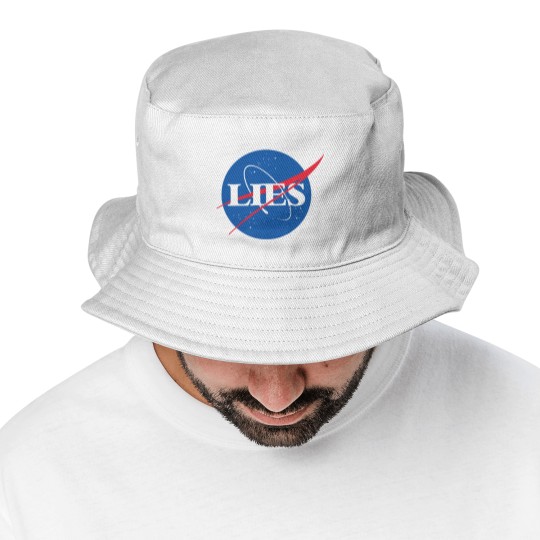 Discover NASA LIES LOGO NASA LIES LOGO NASA LIES LOGO Bucket Hats