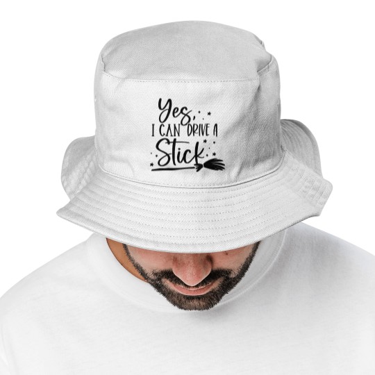 Discover I drive Stick Bucket Hats, Halloween Bucket Hats, Cute Halloween Bucket Hats