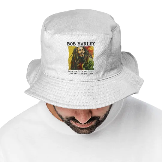 Discover Every Little Thing Gonna Be Alright Bob Marley Bucket Hats