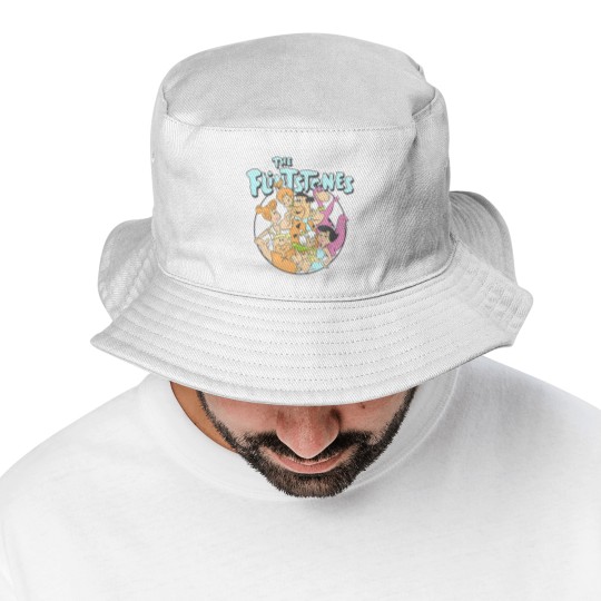 Discover the flintstones group shot family classic vintage logo t Bucket Hats