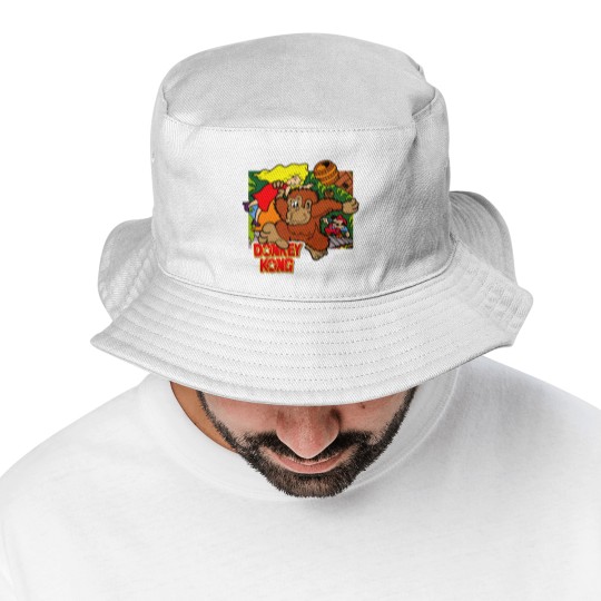 Discover Donkey Kong Arcade Game Bucket Hats, Donkey Kong Party Bucket Hats