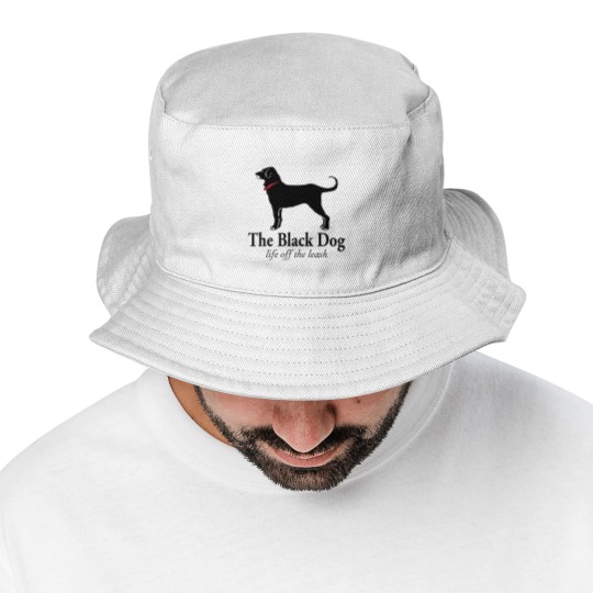 Discover The Black Dog Logo Life Off The Leash Bucket Hats