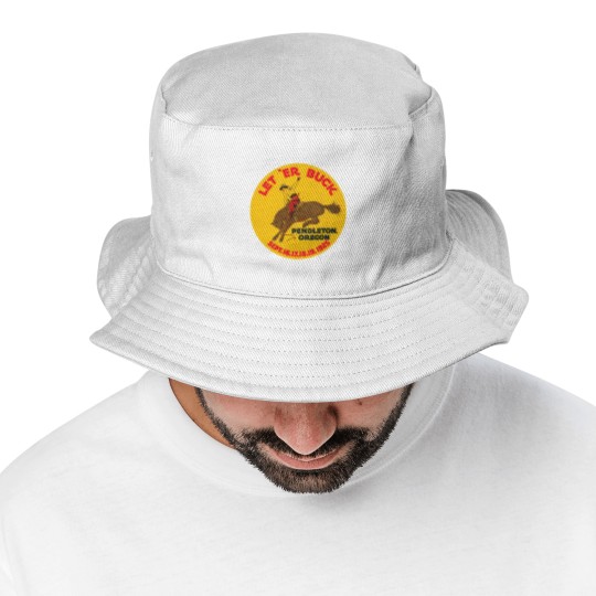 Discover Vintage Rodeo Let Er Buck Pendleton Oregon1925 00463 Bucket Hats