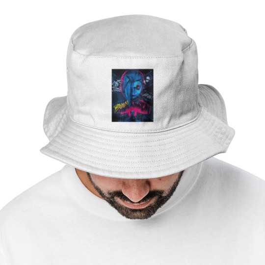 Discover Jinx Arcane Bucket Hats - Arcane Jinx League of Legends Bucket Hats