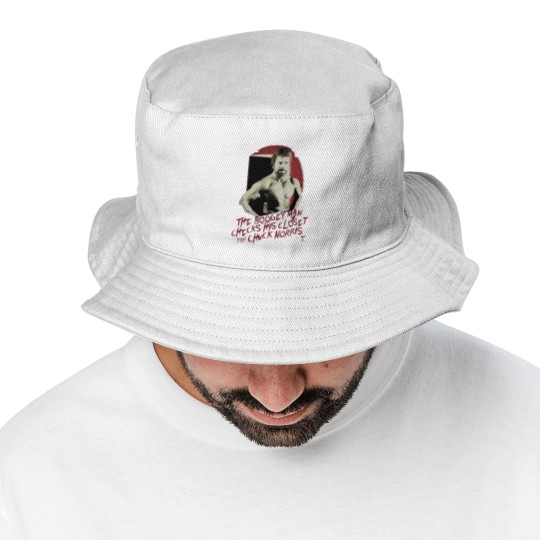 Discover Vintage Chuck Norris The Boogeyman Movie Actors Black Bucket Hats