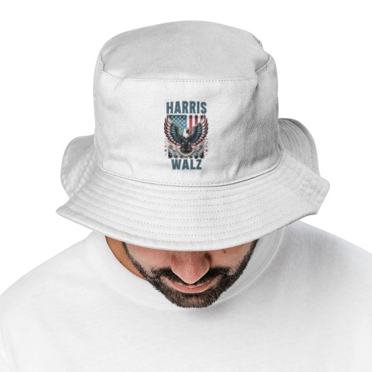 Discover Harris Walz Bucket Hats, Kamala Harris Walz 2024 Bucket Hats, Madam President Bucket Hats