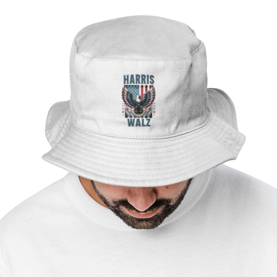 Discover Harris Walz Bucket Hats, Kamala Harris Walz 2024 Bucket Hats, Madam President Bucket Hats