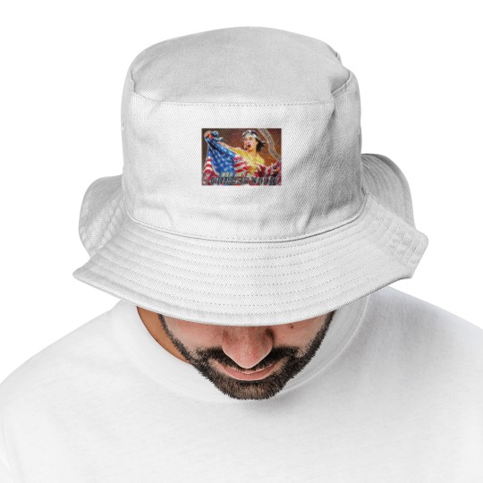 Discover North Korea Propaganda 2 Bucket Hats