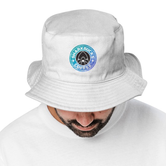 Discover Sharkbucks Logo [Water] Bucket Hats