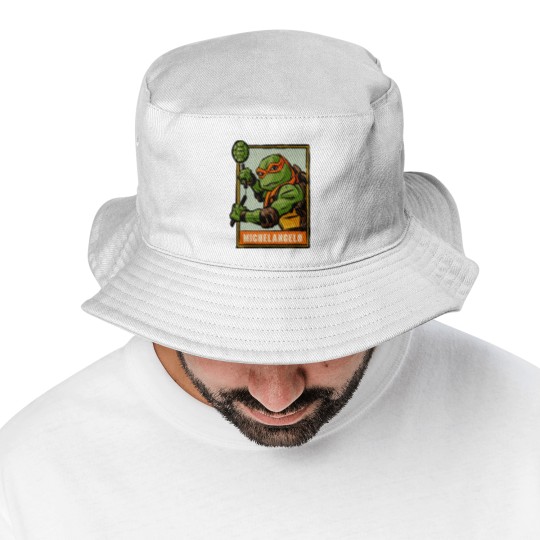 Discover Michelangelo Ninja Turtles Comic Vintage Bucket Hats,