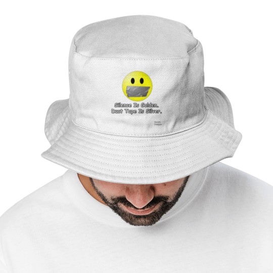 Discover Silence Is Golden. Duct Tape Is Silver. - Jame_s Designs Bucket Hats