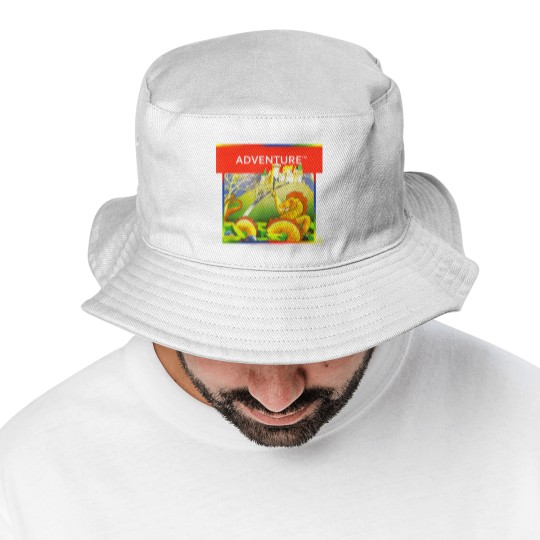 Discover Atari Adventure Box Art Bucket Hats