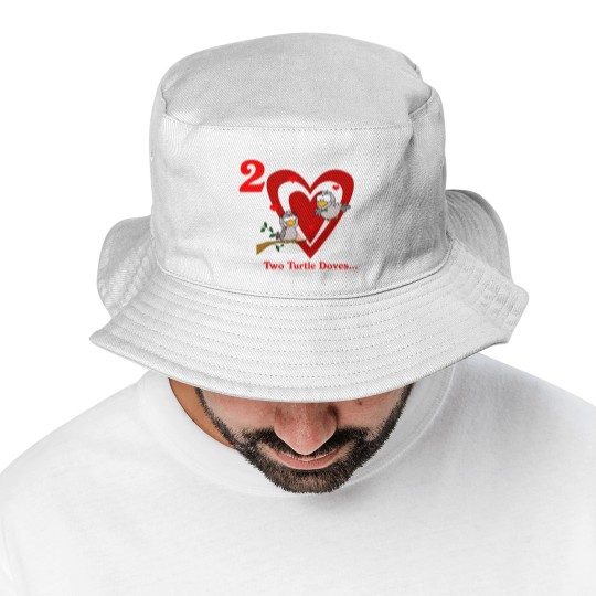 Discover Two Turtle Doves Bucket Hats