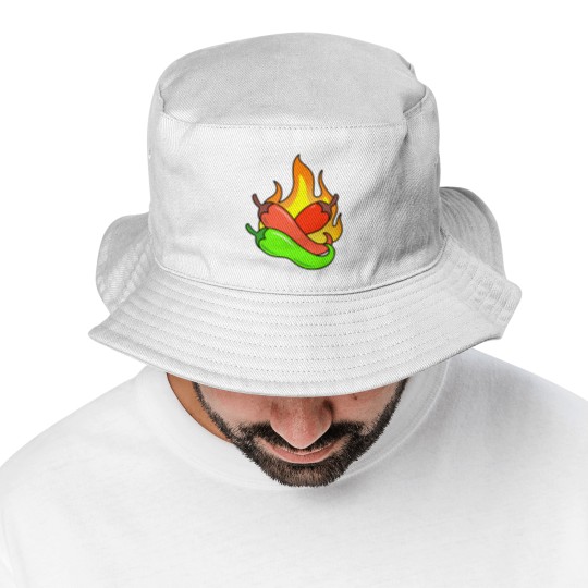 Discover hot peppers Bucket Hats
