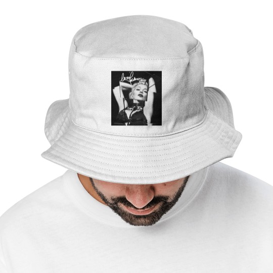 Discover Madonna Signature Bucket Hats Short Sleeve Cotton Black Men All Size S to 5XL