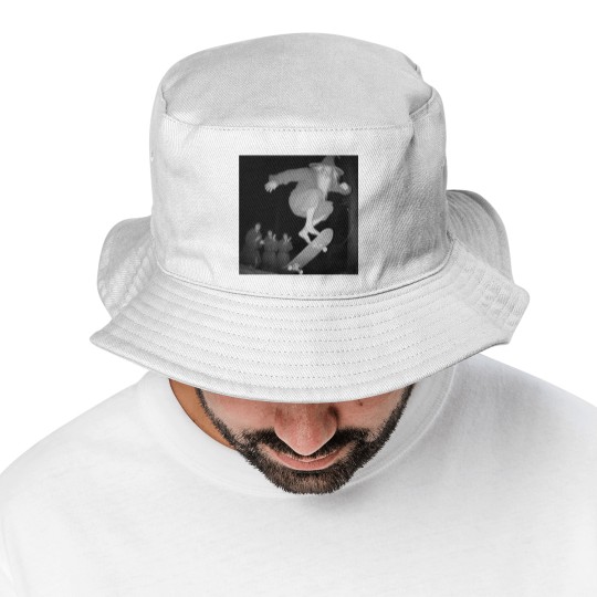 Discover Gandalf skateboarding Bucket Hats, Gandalf skating in the woods Bucket Hats