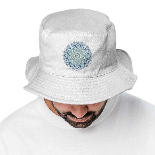 Discover Subtle Anti Trump Fascist FDT Mandala Political Bucket Hats