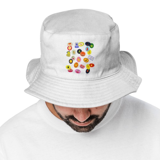 Discover Comfort Colors Fruit Sticker Bucket Hats, Summer Graphic Bucket Hats