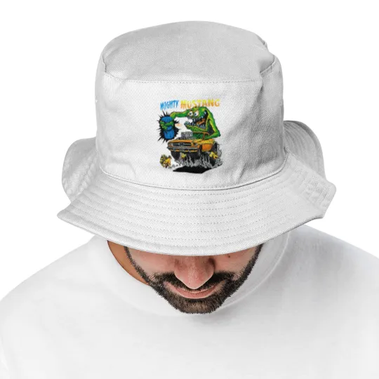 Discover ED ROTH RAT FINK ORIGINAL MIGHTY MUSTANG BLACK Bucket Hats