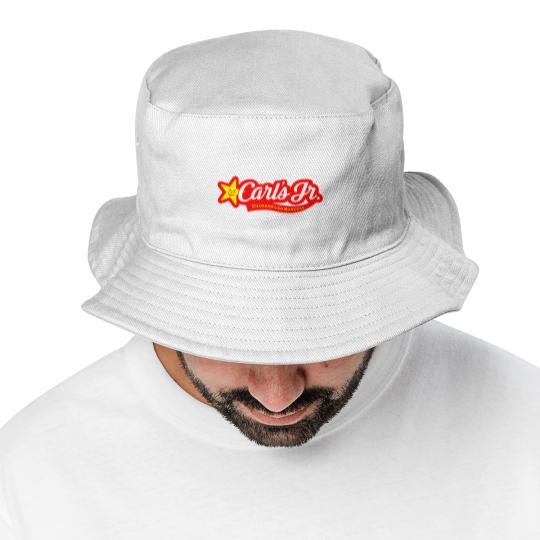 Discover carl's jr burger logo Bucket Hats