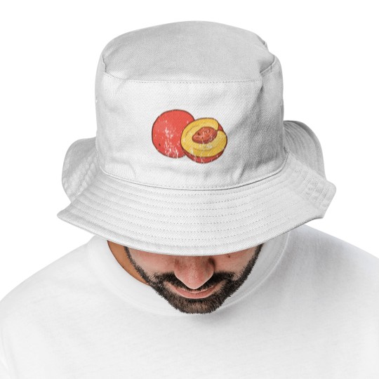 Discover Retro Vintage Grunge Style Nectarines Peaches Bucket Hats