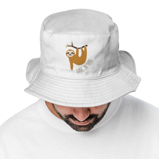 Discover Adorable sloth hang in there quot Bucket Hats