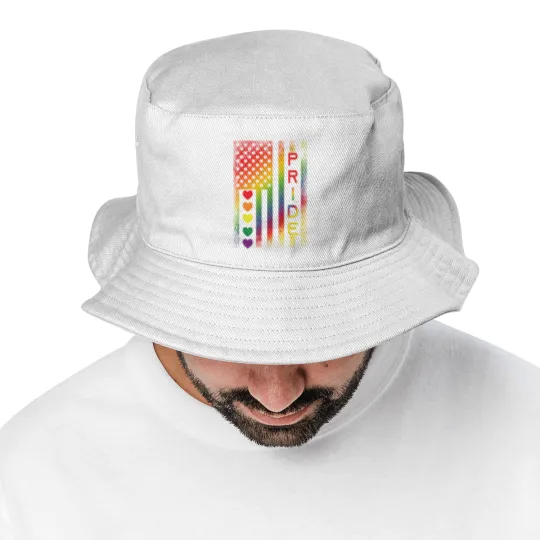 Discover Pride American Flag Bucket Hats