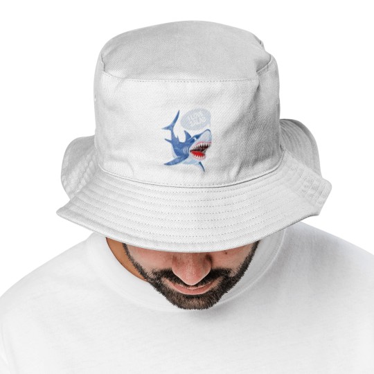 Discover Sarcastic Shark Humor Meat Lover Marine Biology Bucket Hats