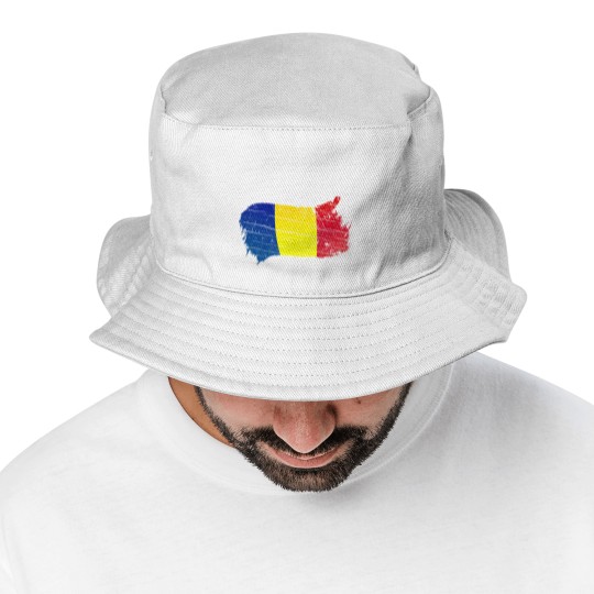 Discover Romania Romanian Flag Vintage Graphic Romania Love Bucket Hats