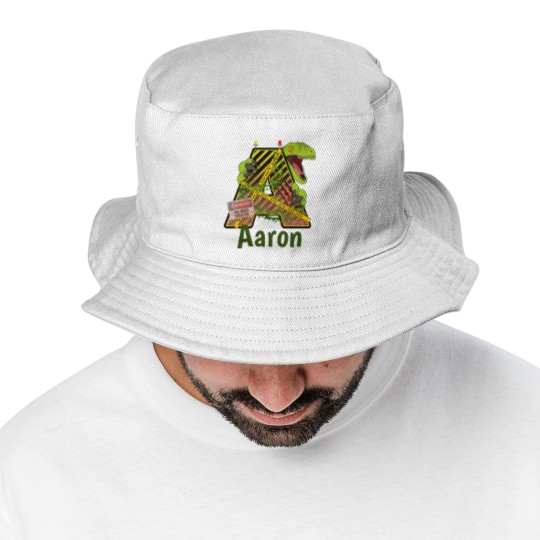 Discover Jurassic Alphabet | Initial Letter Custom Name | A Bucket Hats