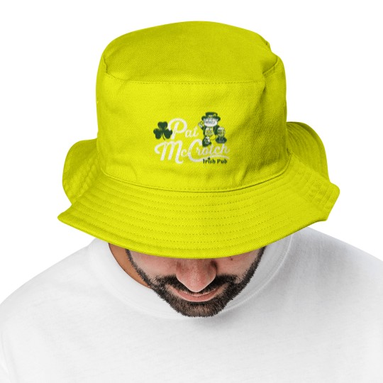 Discover Pats Mccrotch Irish Pub Leprechaun Funny St Patricks Day Bucket Hats