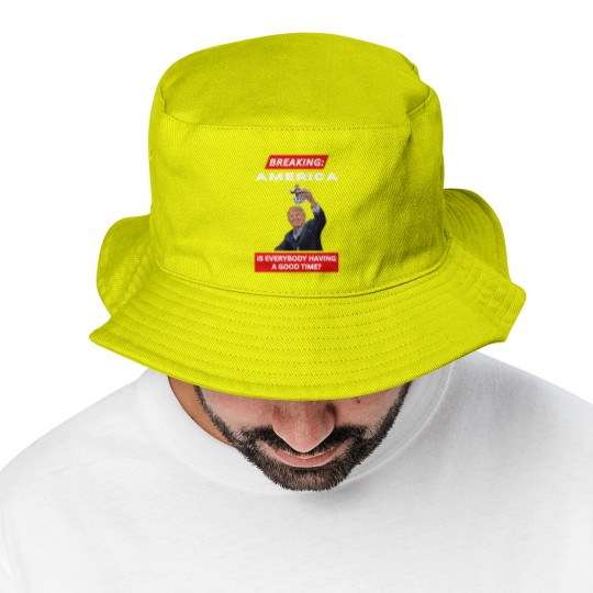 Discover BREAKING AMERICA Anti-Trump Tariffs HANDS OFF 2025 Protest Bucket Hats