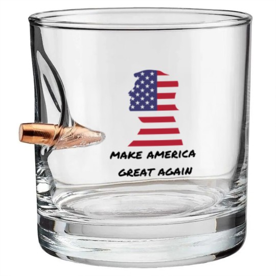 Discover DONALD TRUMP FOR PRESIDENT - Make America Great Again - Bullet Whiskey Glasses
