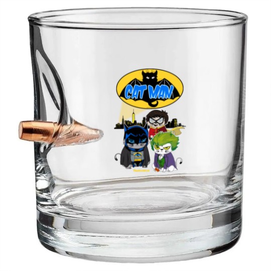 Discover Catman - Cat - Bullet Whiskey Glasses