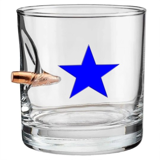 Discover Blue Star Bullet Whiskey Glasses