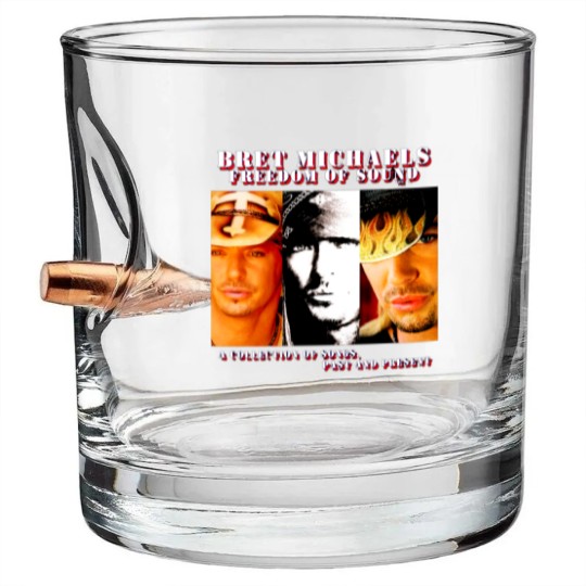 Discover BRET MICHAELS Bullet Whiskey Glasses