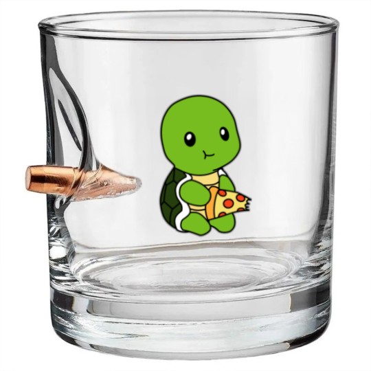 Discover Turtle pizza Bullet Whiskey Glasses