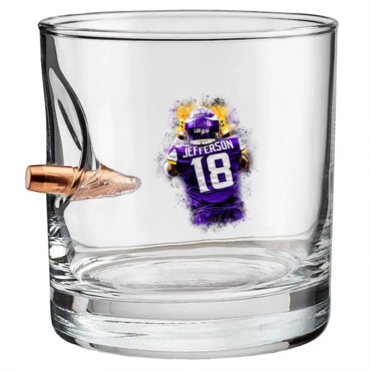 Discover Jefferson - Justin Jefferson - Bullet Whiskey Glasses