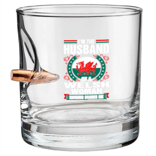 Discover Im The Husband Of A Welsh Woman Bullet Whiskey Glasses