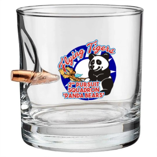 Discover AVG Flying Tigers - 2nd Pursuit 'Panda Bears' Bullet Whiskey Glasses