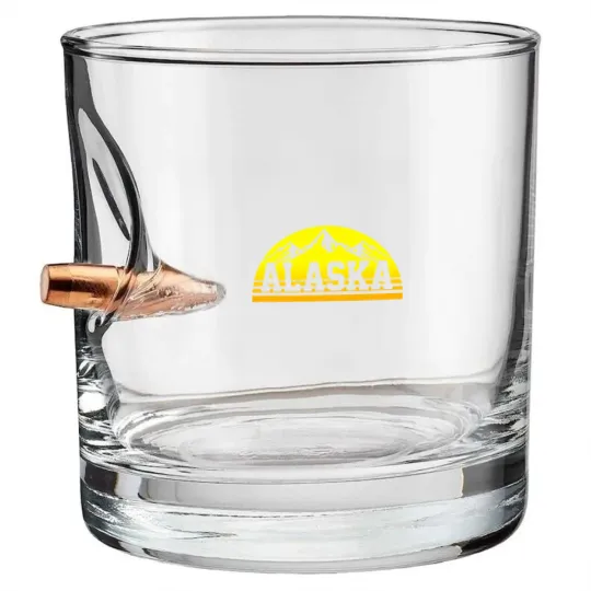Discover Alaska Vintage Alaska Day Bullet Whiskey Glasses