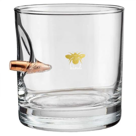 Discover Womens Vintage Be Kind - Bumblebee Bee Kind Kindness Bullet Whiskey Glasses