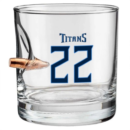 Discover Tennesese Titan Derrick Henry 22 Bullet Whiskey Glasses