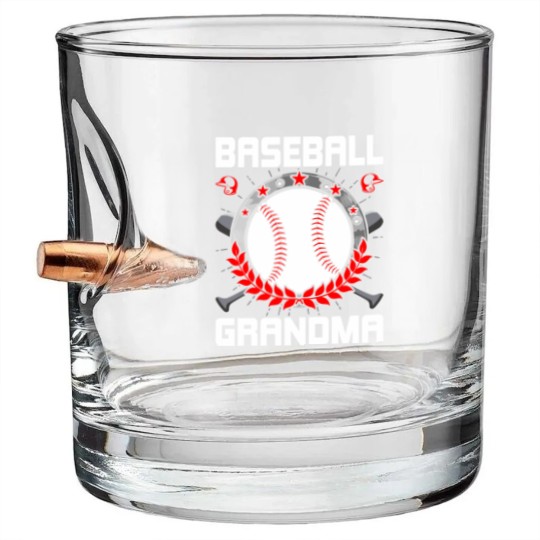 Discover Baseball Grandma Baseball Lover Bullet Whiskey Glasses