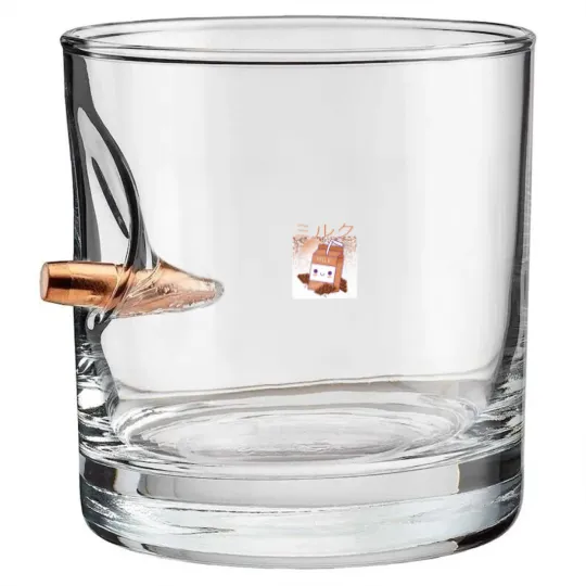 Discover Retro 90s Japanese Kawaii Chocolate Milk Shake Carton Bullet Whiskey Glasses