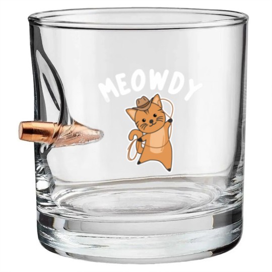Discover Cowboy Cat Bullet Whiskey Glasses Meowdy Howdy Cat Cowboy With Lasso Cute Cats