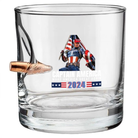 Discover Trump Make American Great Again 2024 Bullet Whiskey Glasses