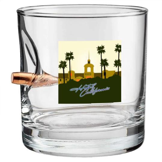 Discover Eagles Hotel california Bullet Whiskey Glasses